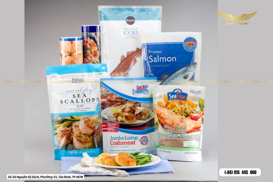 Bao bì&nbsp;thủy sản đông lạnh&nbsp;túi zipper